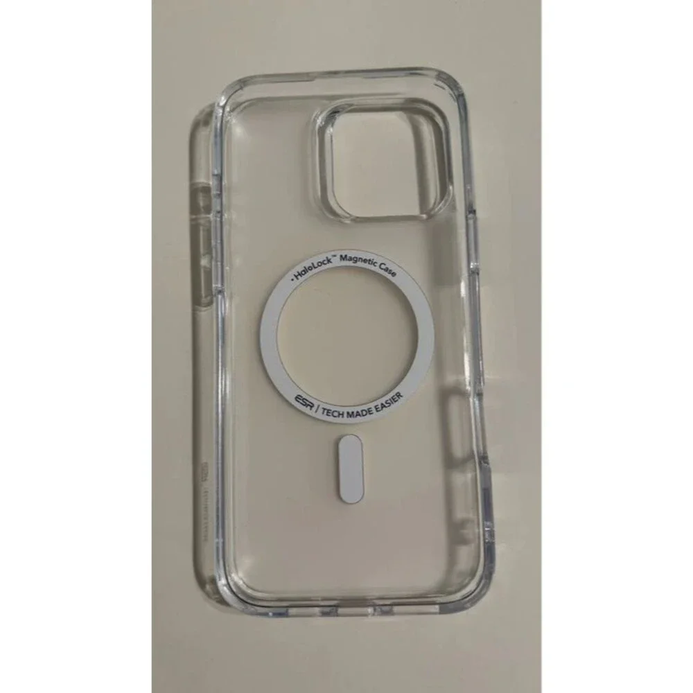 iPhone 16 Pro Max Clear MagSafe Case ESR HaloLock Magnetic Protective Cover